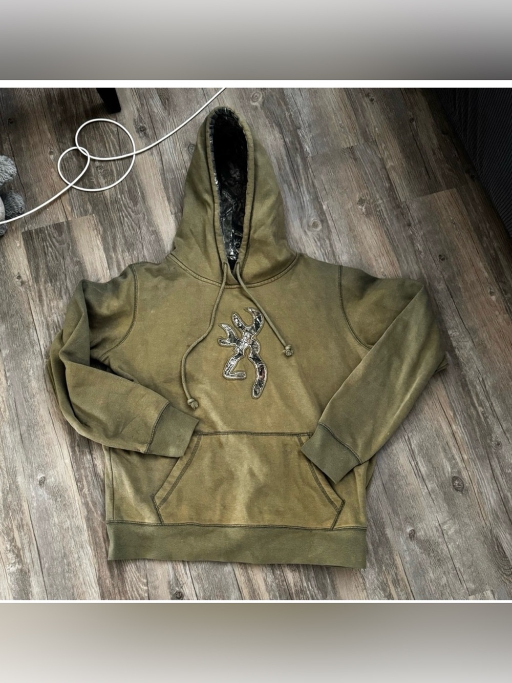 Browning Buckmark Camouflage-Lined Pullover Hoodie